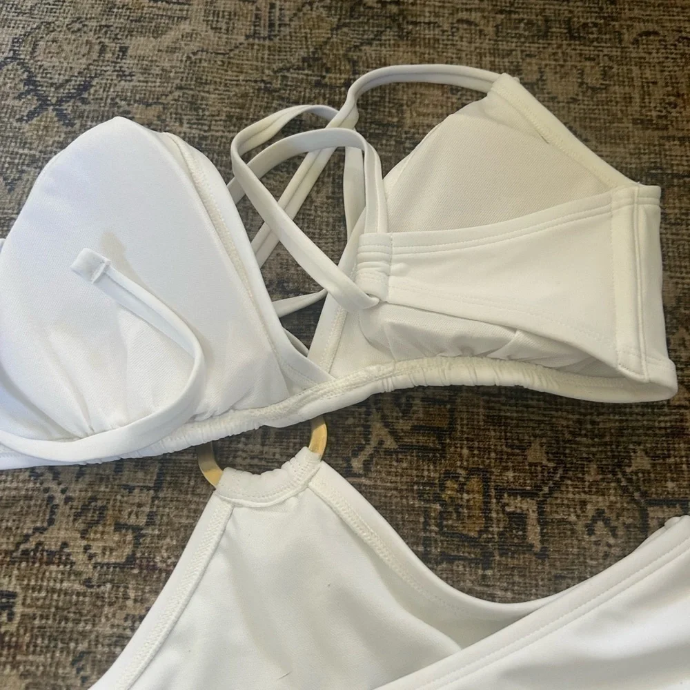 NWT Shade and Shore white monokini